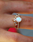 Vivian Grace Jewelry Ring Ava Ring Set- Moonstone
