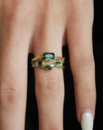 Vivian Grace Jewelry Ring Emerald Bark Ring