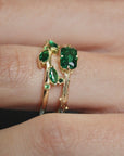Vivian Grace Jewelry Ring Emerald Bark Ring