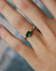 Vivian Grace Jewelry Ring Emerald Bark Ring