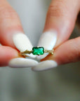 Vivian Grace Jewelry Ring Emerald Bark Ring