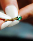 Vivian Grace Jewelry Ring Emerald Bark Ring