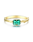 Vivian Grace Jewelry Ring Emerald Bark Ring