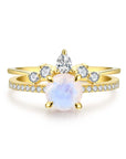 Moonstone Ring Set