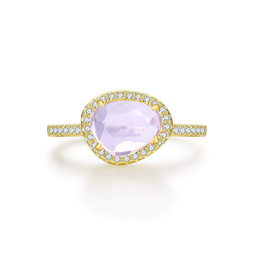 Vivian Grace Jewelry Ring Gold / 5 Luxe Lavender Quartz Ring