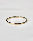 Vivian Grace Jewelry Ring Gold Filled Hammered Stacking Ring