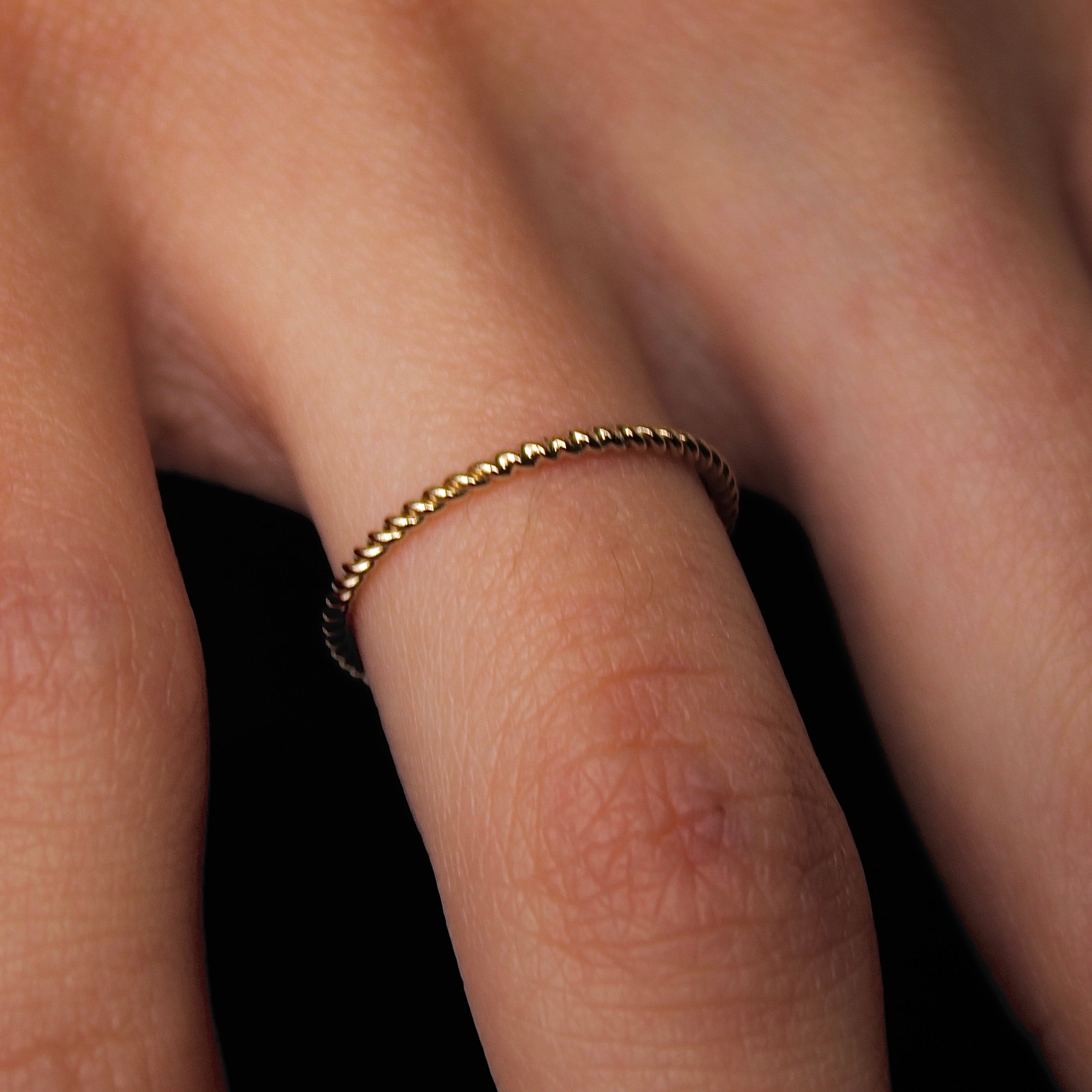 Vivian Grace Jewelry Ring Gold Filled Twist Stacking Ring