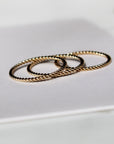 Vivian Grace Jewelry Ring Gold Filled Twist Stacking Ring