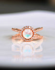 Rose Gold Moonstone Ring