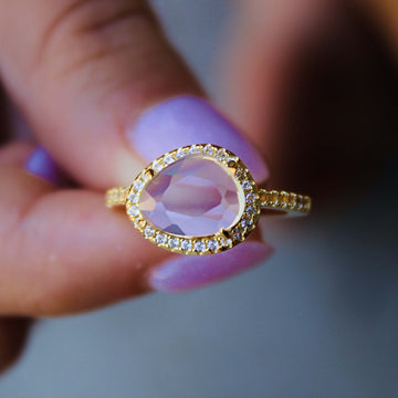 Vivian Grace Jewelry Ring Luxe Lavender Quartz Ring