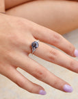 Vivian Grace Jewelry Ring Midnight Rutile Quartz Ring