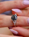 Vivian Grace Jewelry Ring Midnight Rutile Quartz Ring