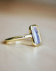 Vivian Grace Jewelry Ring Moonstone Crystal Baguette Ring