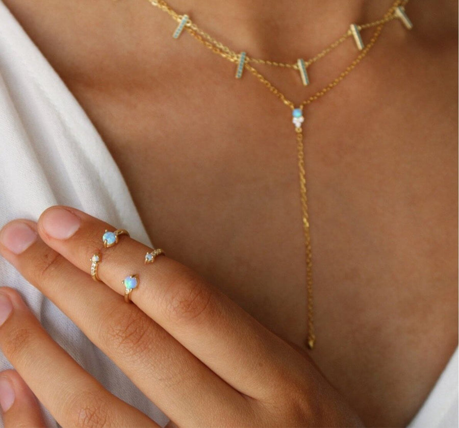 Vivian Grace Jewelry Ring Ocean Opal Ring
