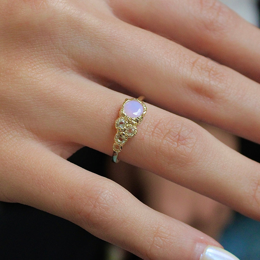Vivian Grace Jewelry Ring Opalite Topaz Cluster Ring