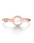 Vivian Grace Jewelry Ring Peach Moonstone Ring