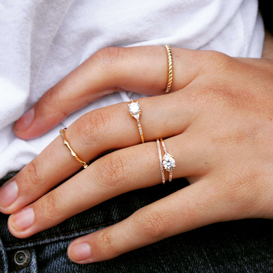 Vivian Grace Jewelry Ring Petite Dahlia Ring