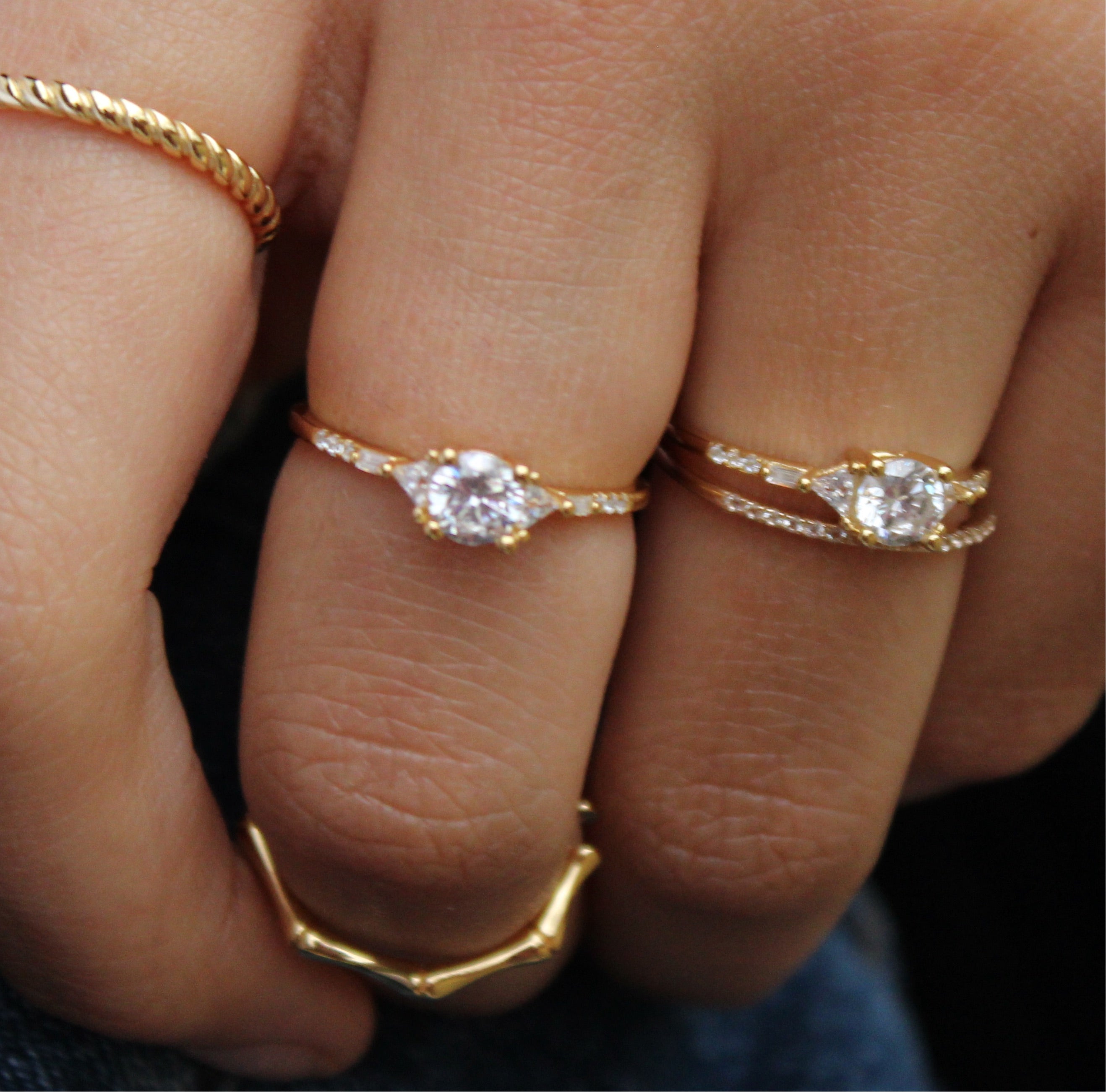 Vivian Grace Jewelry Ring Petite Dahlia Ring