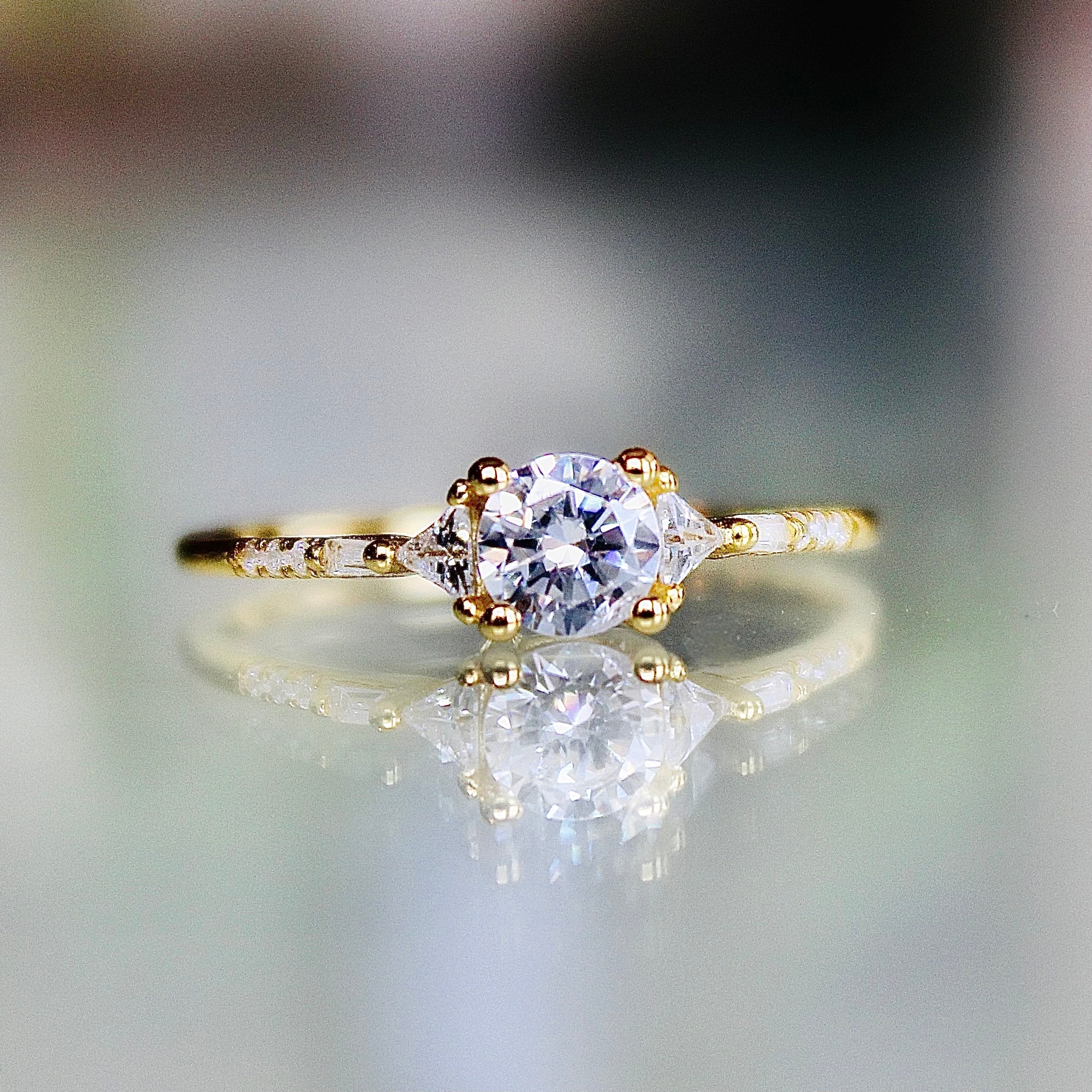 Vivian Grace Jewelry Ring Petite Dahlia Ring