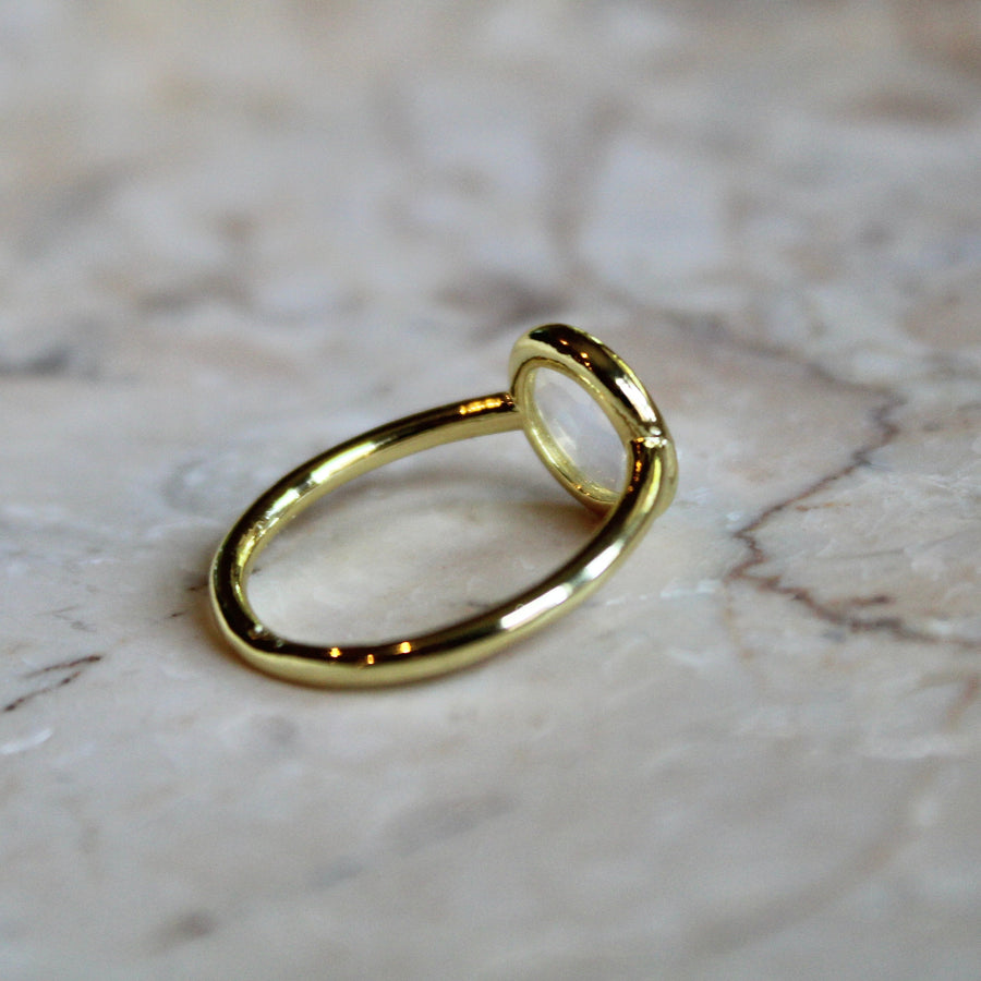 Vivian Grace Jewelry Ring Sailor Moonstone Crystal Ring