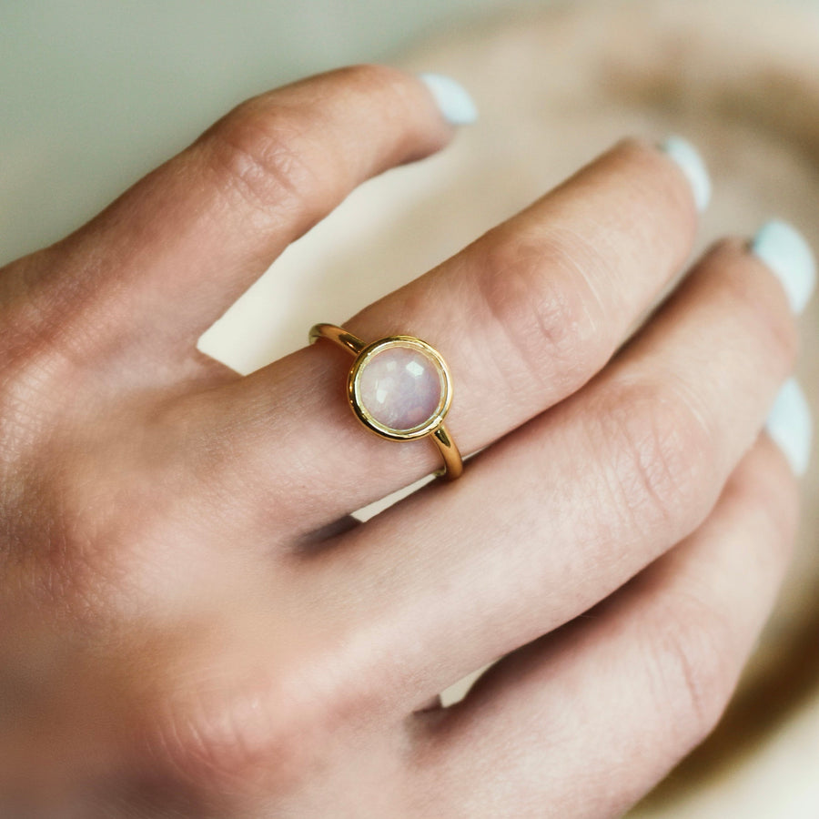 Vivian Grace Jewelry Ring Sailor Moonstone Crystal Ring
