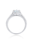 Vivian Grace Jewelry Rings Emma Hexagon Moonstone Ring
