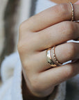 Vivian Grace Jewelry Rings Gold Filled Bamboo Ring