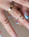 Vivian Grace Jewelry Rings Gold Filled Bamboo Ring