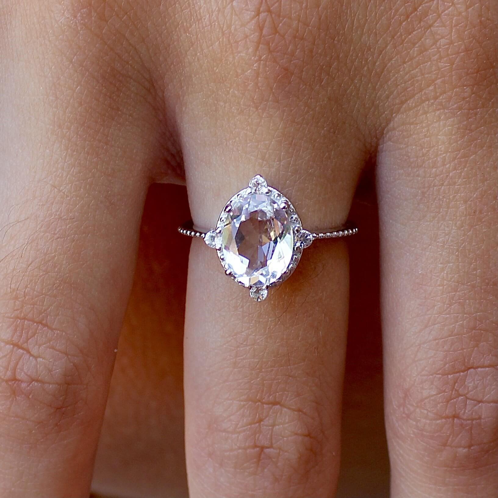 Vivian Grace Jewelry Rings White Topaz Versailles Ring